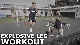 Full Explosive Leg Workout For Footballers  Increase Your Leg Power and Explosiveness [upl. by Anayd537]