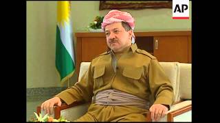 AP interview with Kurdish leader Massoud Barzani [upl. by Iverson]