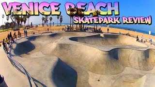 Skatepark Review Venice Beach Skatepark  Venice California [upl. by Ardnayek]