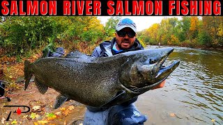 Salmon Fishing New Yorks World Famous Salmon River [upl. by Tupler]