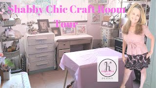 Shabby Chic Craft Room Tour [upl. by Iblehs]