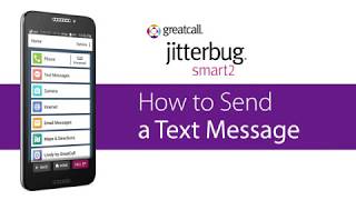 How to Send a Text Message  Jitterbug Smart2 [upl. by Ellora]