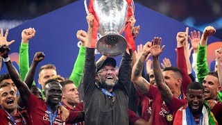 Jurgen Klopp and Liverpool players emotional as they lift Champions League trophy [upl. by Reggy]