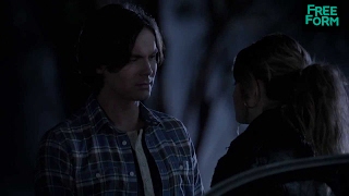 Ravenswood  Season 1 Episode 10 Clip Hanna amp Caleb Kiss  Freeform [upl. by Esorrebma466]