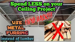 Spend less on your Ceiling Project  Metal Furring [upl. by Agler]