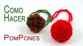 Como Hacer PomPones Muy Facil [upl. by Earlie]