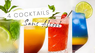 4 Cocktails Sans Alcool Colorés amp Parfaits pour lété [upl. by Abbub]