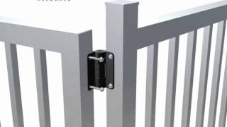 SafeTech Self Closing Pool Gate Hinge Installation [upl. by Arad473]