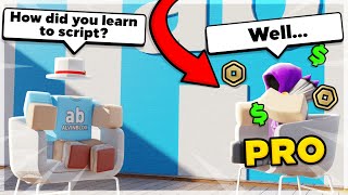 How pro Roblox developers learnt to script [upl. by Sudnor299]