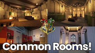 Minecraft Hogwarts Interior Tour  Common Rooms [upl. by Avlis568]