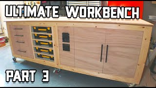 Ultimate Workbench Build  Drawers amp Part Organizers  Part 3 [upl. by Nylsej]