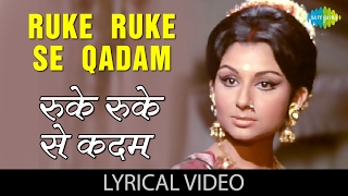 Ruke Ruke Se Qadam with lyrics  रुके रुके से कदम गाने के बोल  Lata Mangeshkar  Mausam  Sharmila [upl. by Boot]