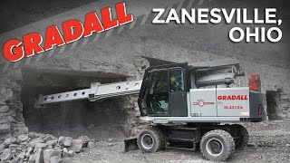 Gradall XL 4310 III Sidwell Limestone Mine Zanesville OH [upl. by Athey]