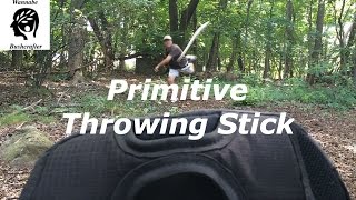 Primitive Throwing Stick fast simple and deadly [upl. by Annaohj]