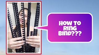 How To Ring Bind Tutorial [upl. by Nitaf10]