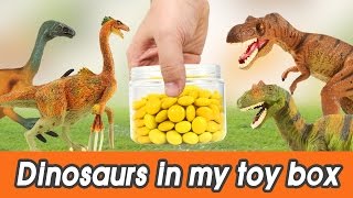 EN 56 Dinosaurs in my toy box kids education Dinosaurs animation learn colorㅣCoCosToy [upl. by Aelber]