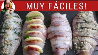 PECHUGAS DE POLLO 4 RECETAS GENIALES [upl. by Haywood]