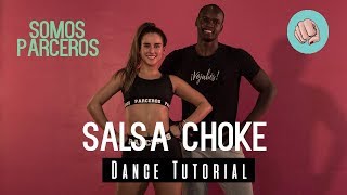 COMO BAILAR SALSA CHOKE  TUTORIAL  Valeria Sandoval [upl. by Asenev]