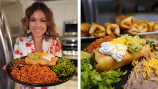 How To Make The BEST BEEF and CHEESE CHIMICHANGAS [upl. by Bertha121]