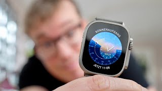 Sonnenuhr Eines der schönsten Zifferblätter für die Apple Watch mit Geheimfunktion [upl. by Naerb152]