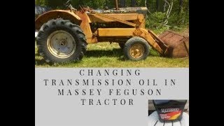 Massey Ferguson Gear GEAR OILTRANSMISSION OIL REPLACEMENT [upl. by De]