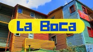 A tour of La Boca Barrio Caminito in Buenos Aires Argentina [upl. by Kurtis]