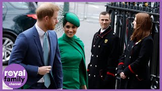 Prince Harry and Meghan join Senior Royals for Commonwealth Service at Westminster Abbey [upl. by Ariec]