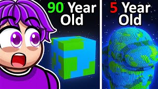 Reacting to MINECRAFT at DIFFERENT AGES 100 YEAR OLD [upl. by Coraline]