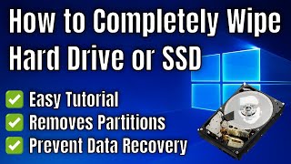 How to Completely Wipe a Hard Drive or SSD [upl. by Oiciruam]