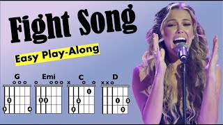 Fight Song Rachel Platten Guitar Chord and Lyrics PlayAlong Chart [upl. by Dewey]