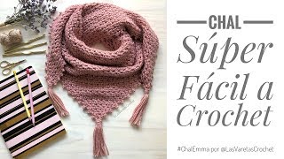 Chal a Crochet  Chal Tejido Paso a Paso [upl. by Dressler]