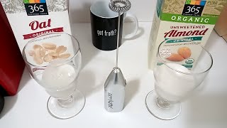 Oat Milk vs Almond Milk part 2 Frothing Test [upl. by Rose373]