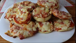 Mini pizzas en sartén DELICIOSAS  sin horno [upl. by Eidnas13]