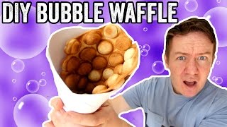 DIY BUBBLE WAFFLE RECIPE [upl. by Enimaj]