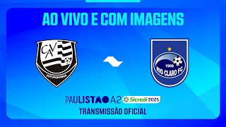 JOGO COMPLETO VOTUPORANGUENSE X RIO CLARO  RODADA 12  PAULISTÃO A2 SICREDI 2025 [upl. by Dorehs]