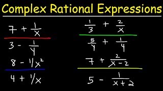 Simplifying Complex Rational Expressions [upl. by Osithe]