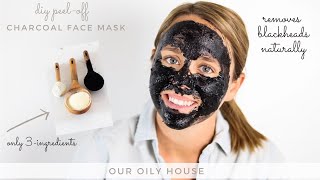 DIY Charcoal PeelOff Mask to Remove Blackheads [upl. by Razec879]