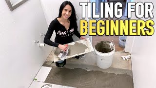 How to Tile a Floor for Beginners [upl. by Cagle]