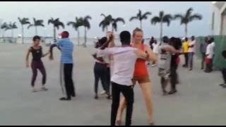 Dancing Semba  Kizomba in Luanda Angola  Pires and Carolyn [upl. by Nevada177]