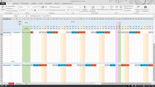 Excel Schichtplan erstellen Teil4 Datenübernahme und Formatierung [upl. by Levins978]