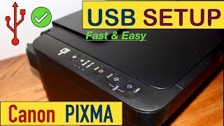 Canon Printer USB SetUp [upl. by Enehs]