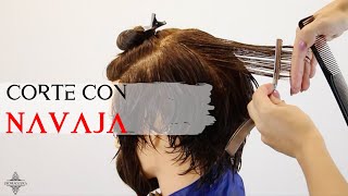 Corte de pelo a NAVAJA paso a paso [upl. by Cordi]