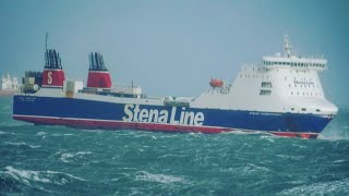 Stena Hollandica Storm Eunice [upl. by Burnside192]