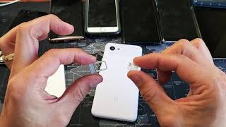 Google PIxel 3a amp 3a XL How to Insert Sim Card Properly [upl. by Cathrin]