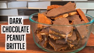 Dark Chocolate Peanut Brittle [upl. by Enelrak]