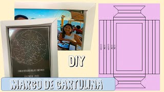 TUTORIAL  Portaretrato de cartulina  Arely [upl. by Eadmund]