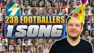 238 FOOTBALL PLAYERS  1 SONG 😂 ED SHEERAN SHAPE OF YOU FOOTBALLERS SUBSCRIBER FUNNY COVER REMIX [upl. by Nevanod]