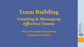 Team Building—Creating and Managing Effective Teams [upl. by Vanda]