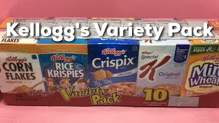 Kelloggs Variety Pack Assorted Cereals [upl. by Yenatirb]