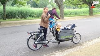 Gazelle Cabby bakfiets review door Mommytalks [upl. by Enilaf]